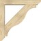 Ekena Millwork Funston Slat Rough Sawn Bracket w/ Offset Brace, Douglas Fir, 6"W x 36"D x 36"H BKT0604X36X36FST06RDF - alternate 4